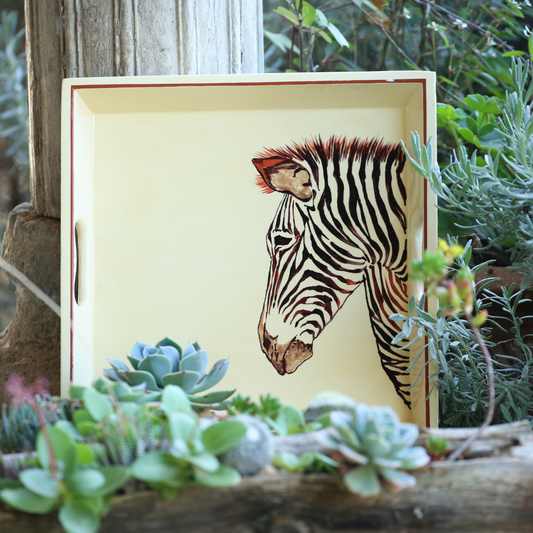 ZEBRA SQUARE TRAY