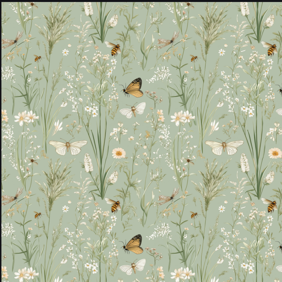 WRAPPING PAPER GARDEN MEADOW A1