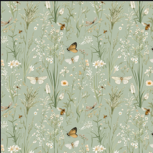 WRAPPING PAPER GARDEN MEADOW A1