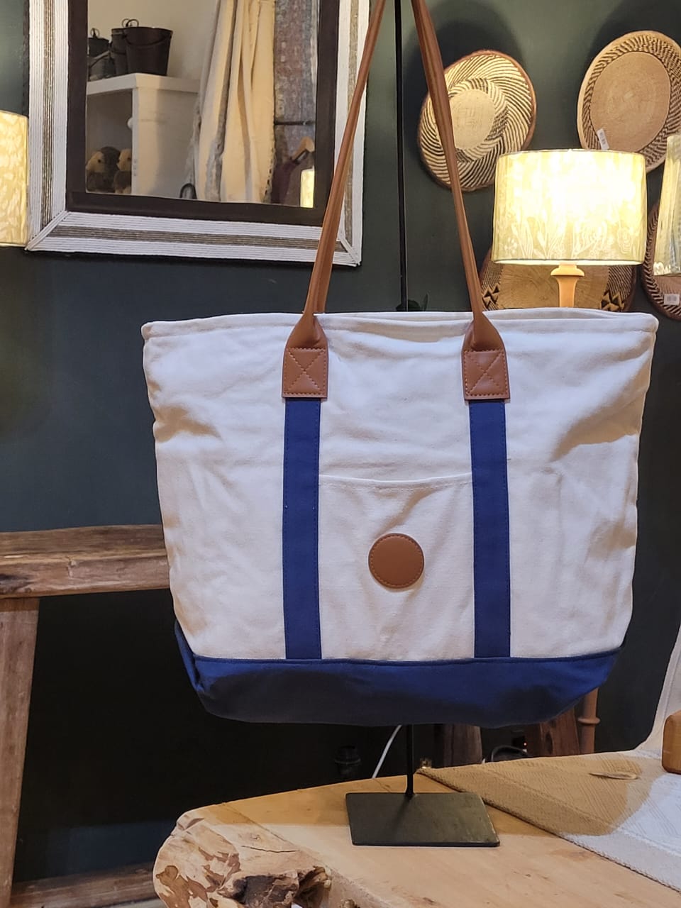 LARGE CANVAS TOTE BAG