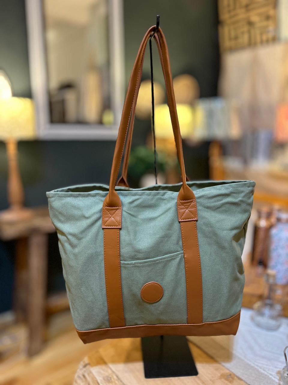 LARGE CANVAS TOTE BAG