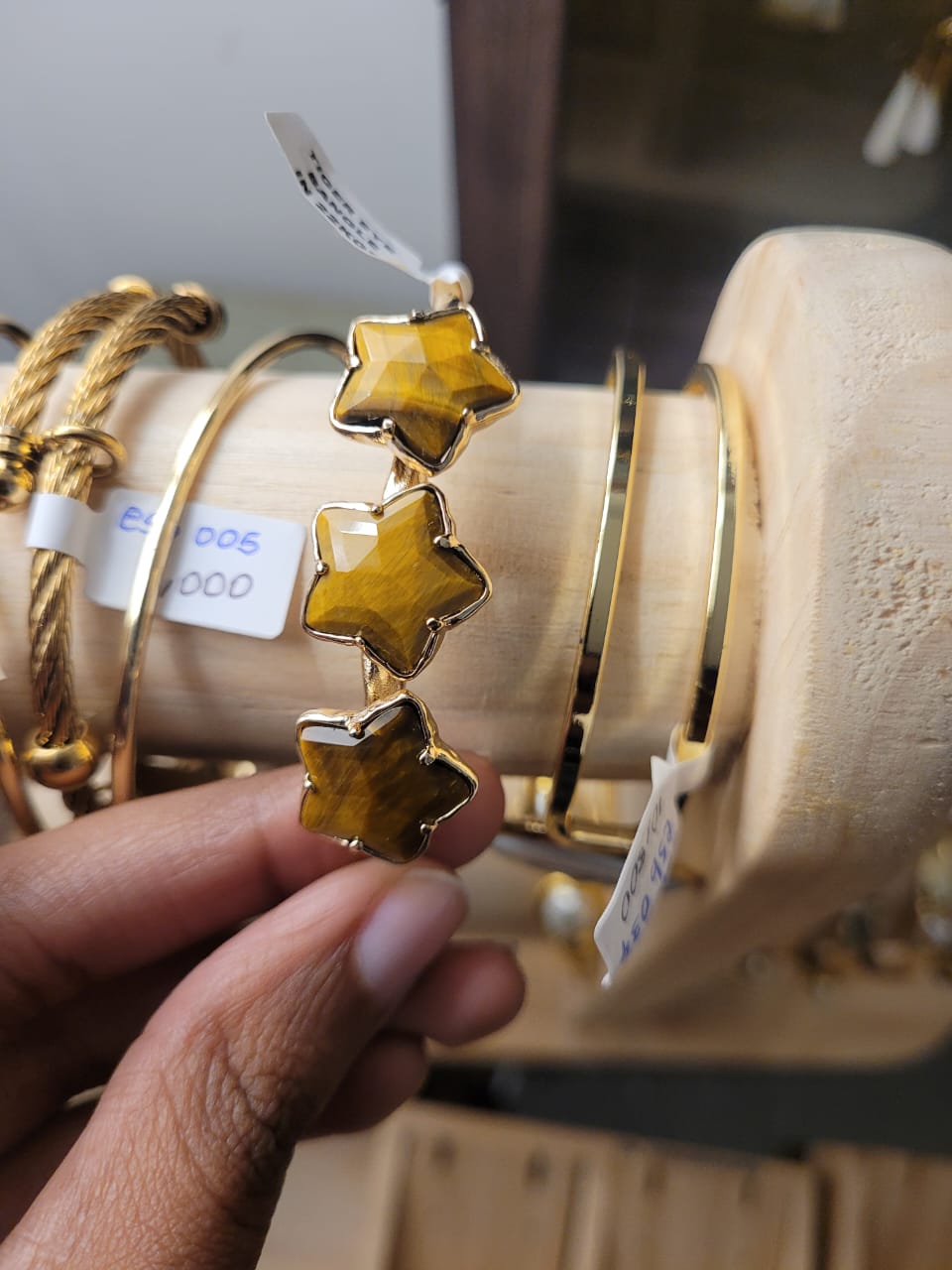 Estones ESB021-NM Tiger eye bangle