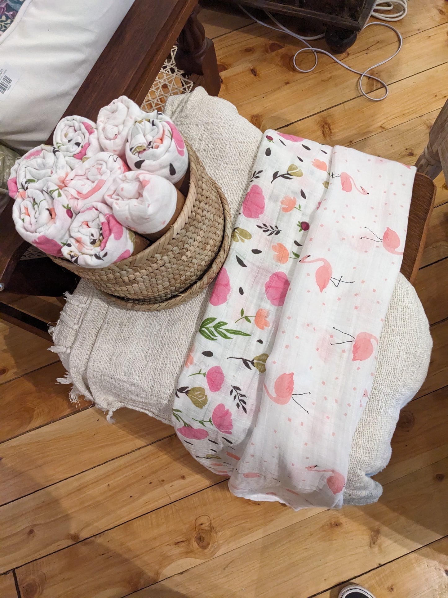 Organic baby swaddle