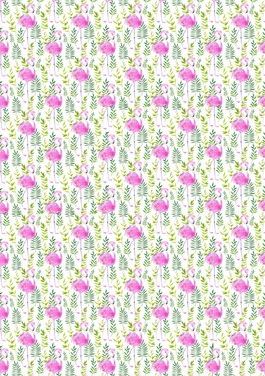 flamingo A1 wrapping paper