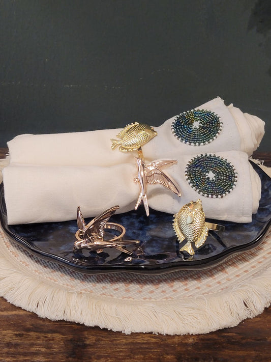 BRF BEADED SET OF 6 NAPKINS