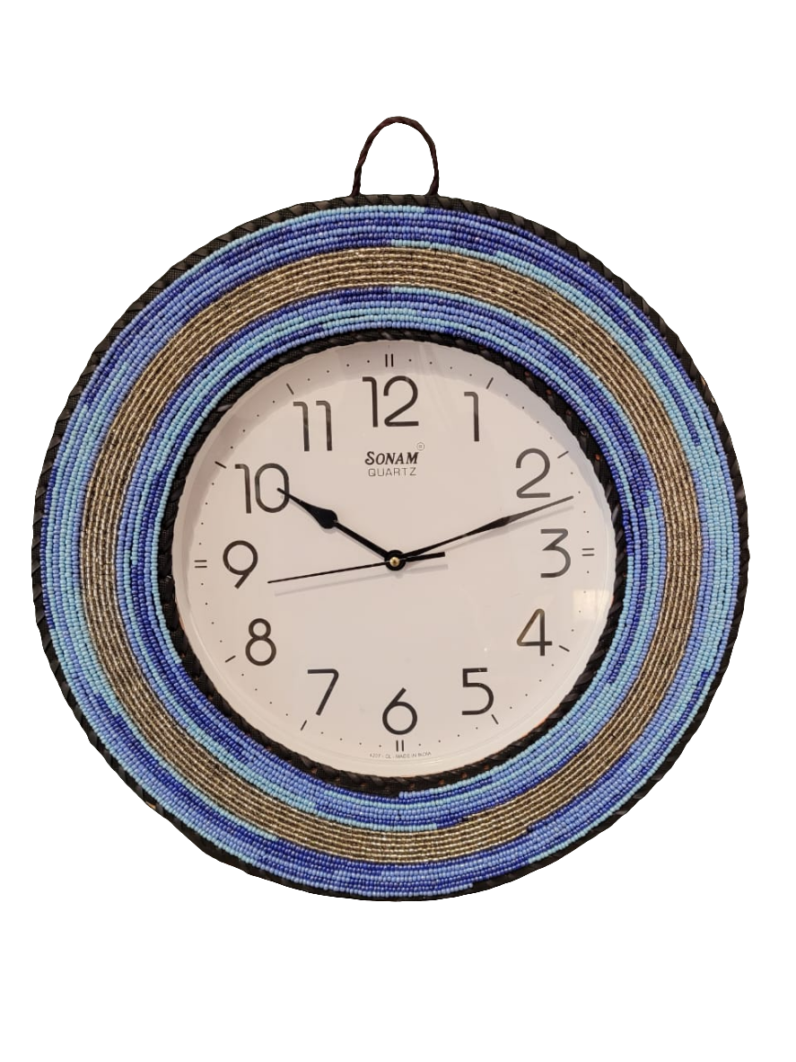 BEADED WALL CLOCK