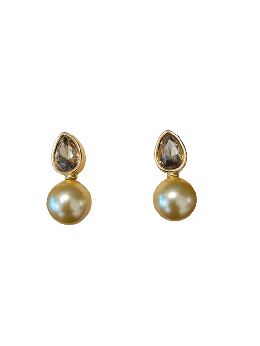 estones ese038 swarovski crystal/pearl earring