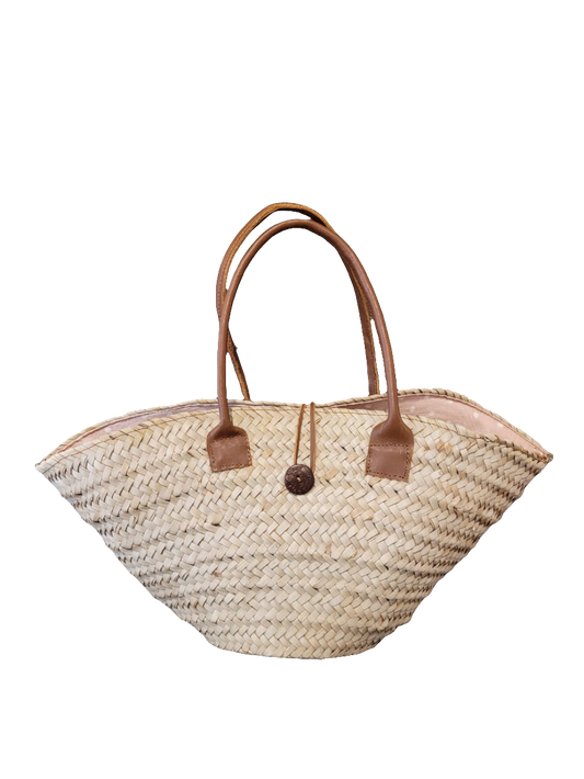 Hand woven palm basket S