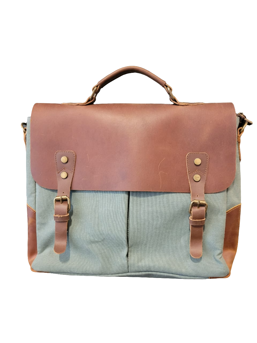 BR LEATHER LAPTOP BAG