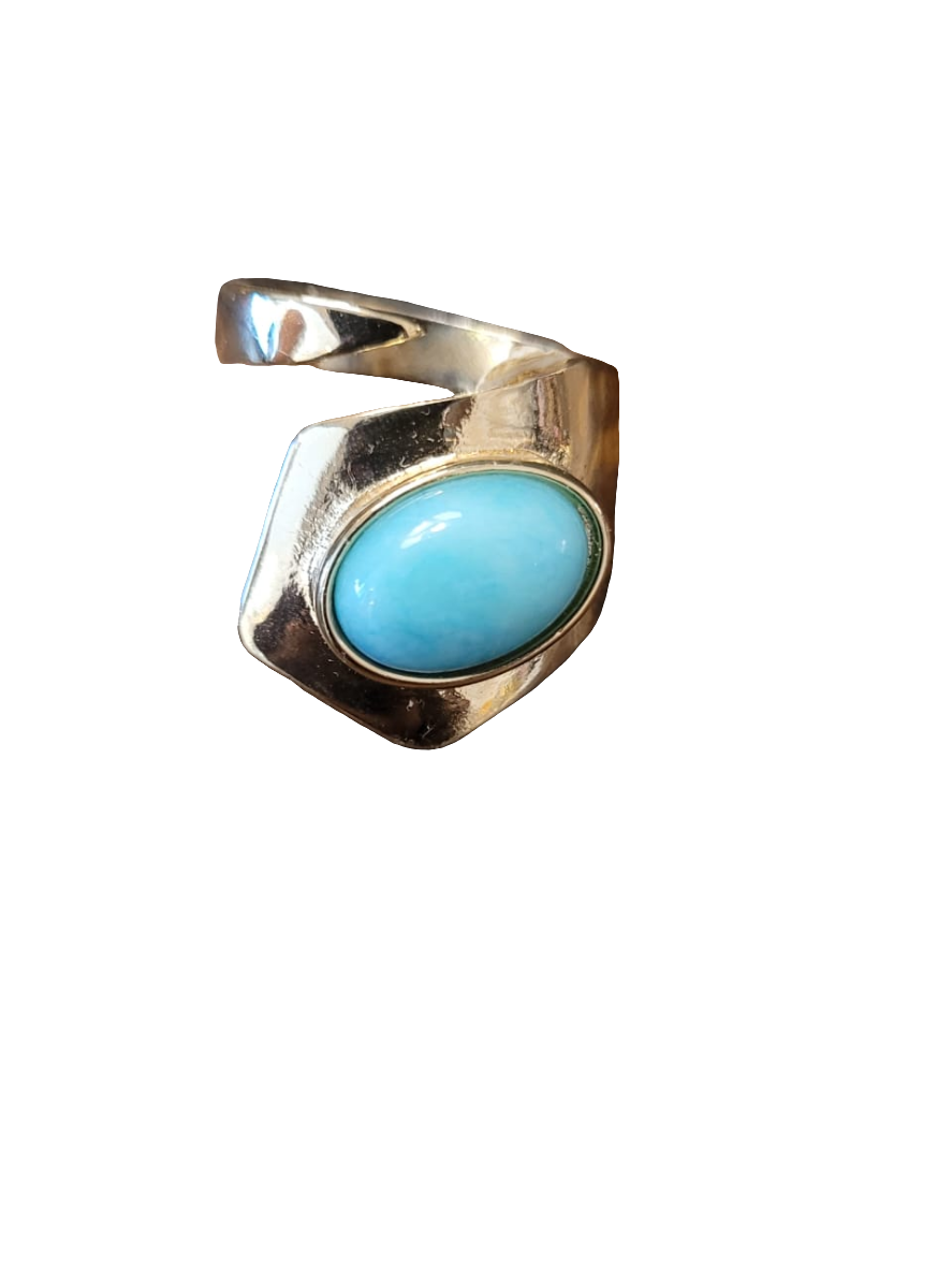 estones esr069 amazonite ring