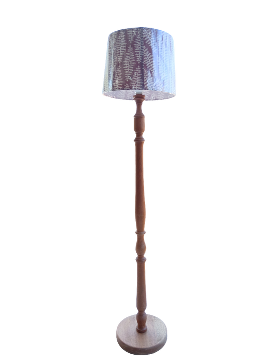 BR WOODEN FLOOR LAMP (WITHOUT SHADE)