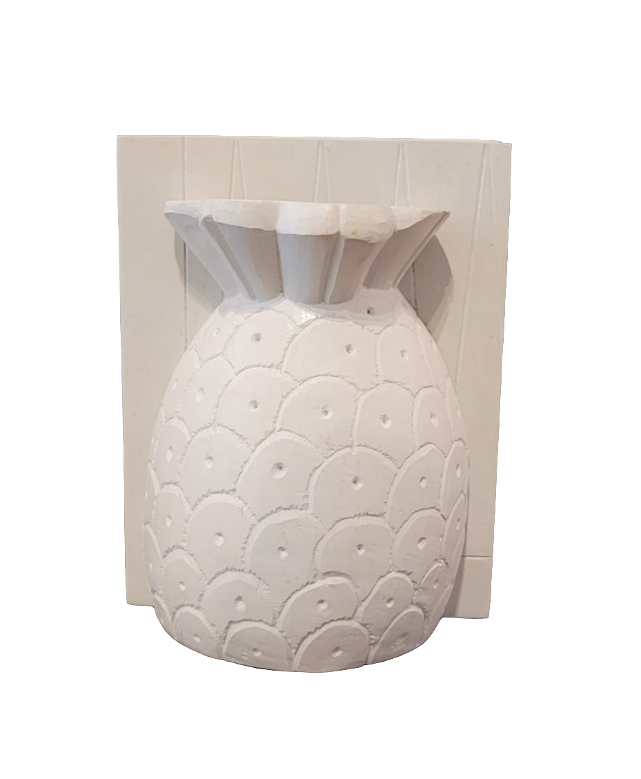 BR PINEAPPLE BOOKEND (SOAPSTONE)