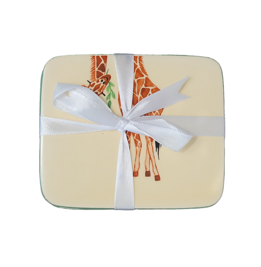 BR GIRAFFE COASTER SET OF 4