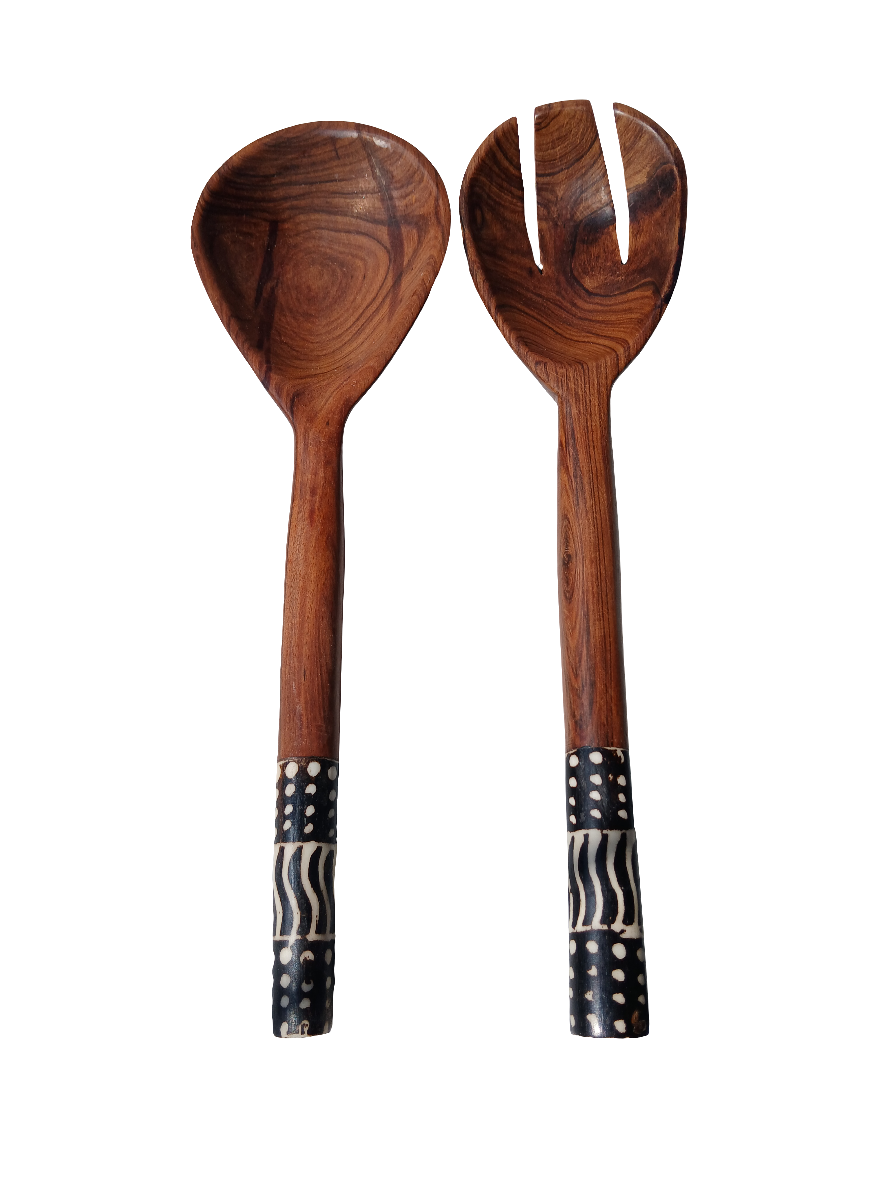 salad spoon dark bone