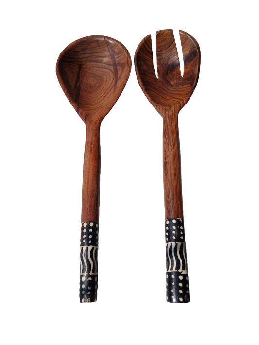 salad spoon dark bone