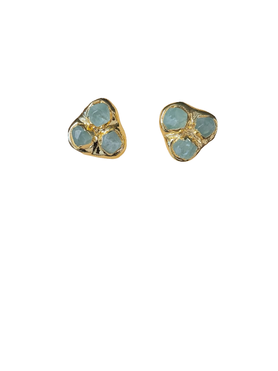 estones ese109 green flourite earring