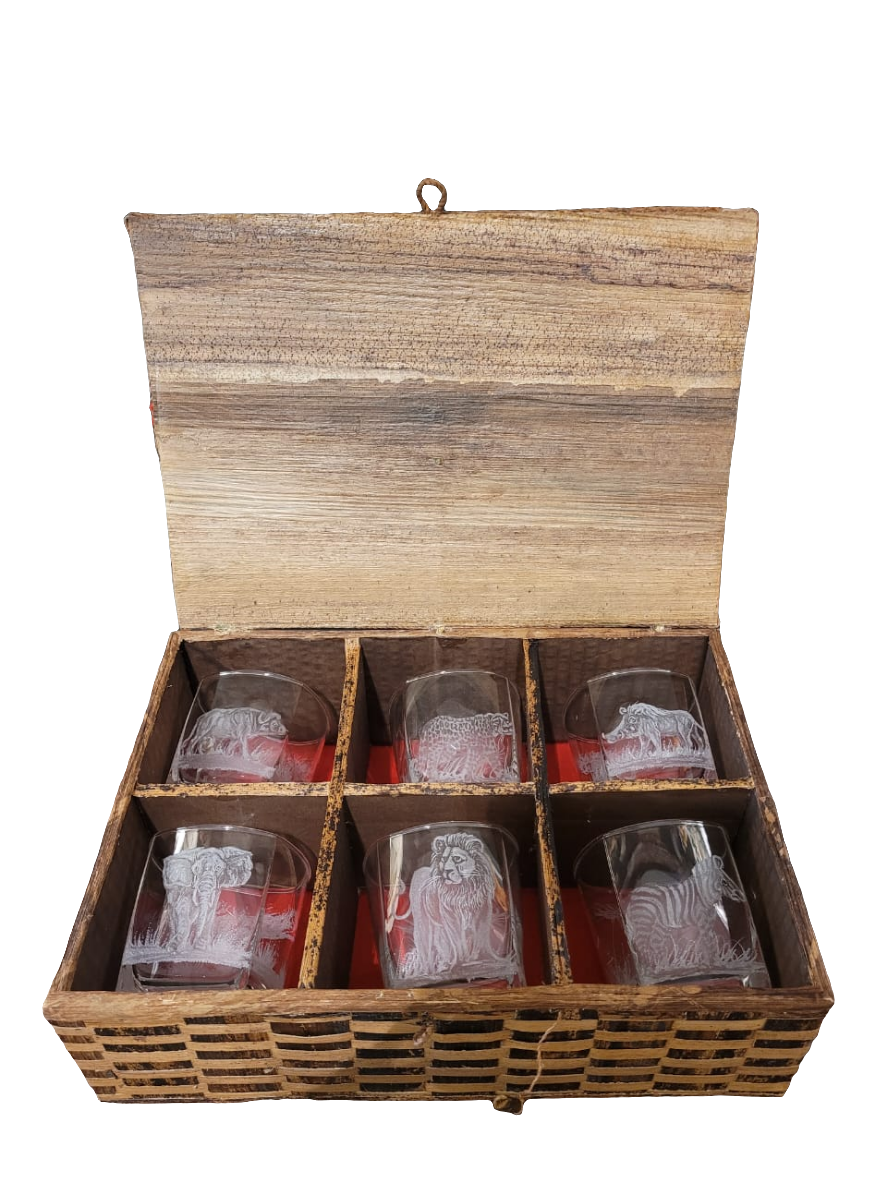 SET OF 6 STERLING GLASS(S)