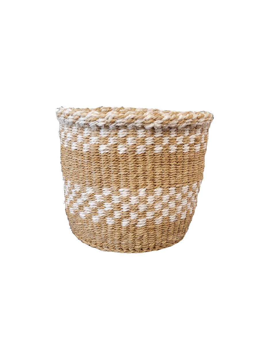 Hand woven sisal planter (small)