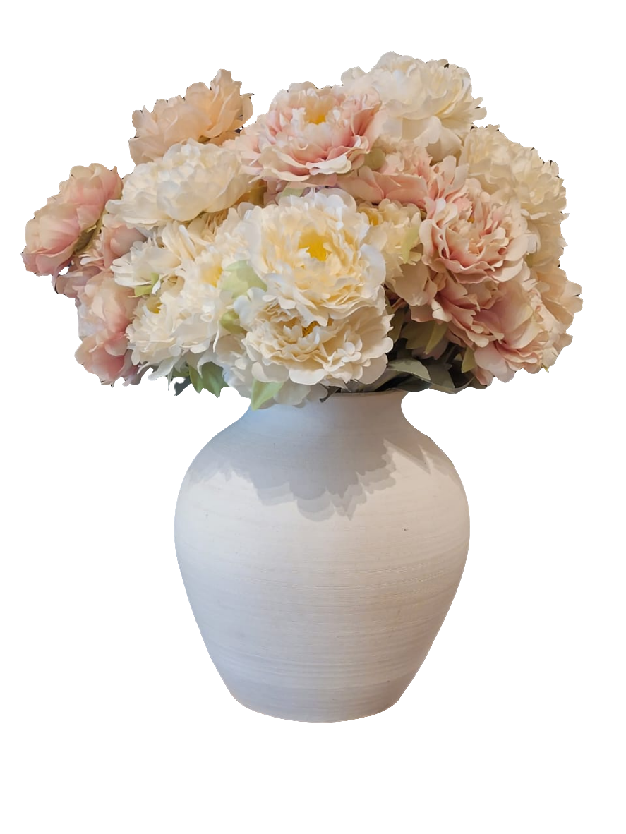 Br Rustic Ceramic Round vase