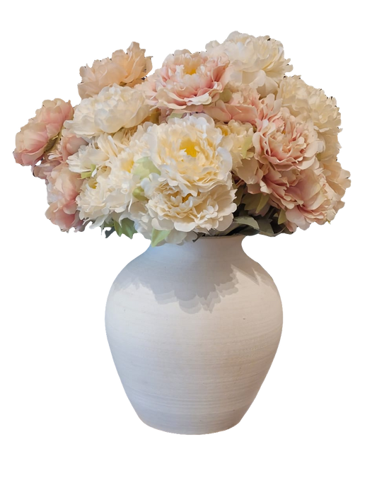 Br Rustic Ceramic Round vase