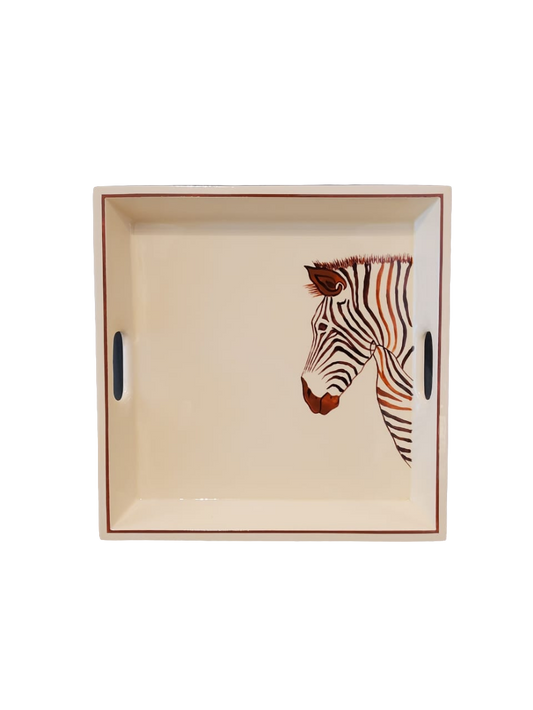 ZEBRA SQUARE TRAY