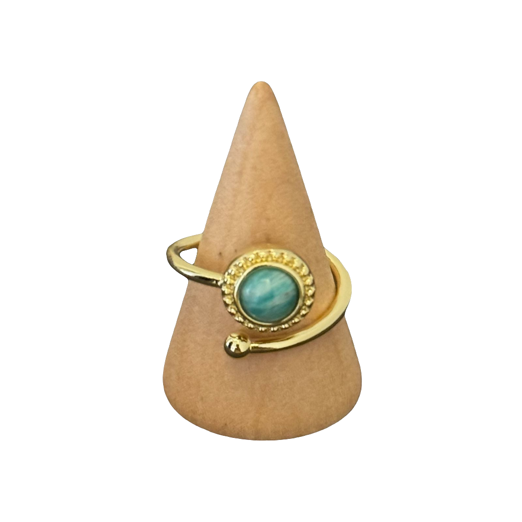 estones esr119 amazonite ring