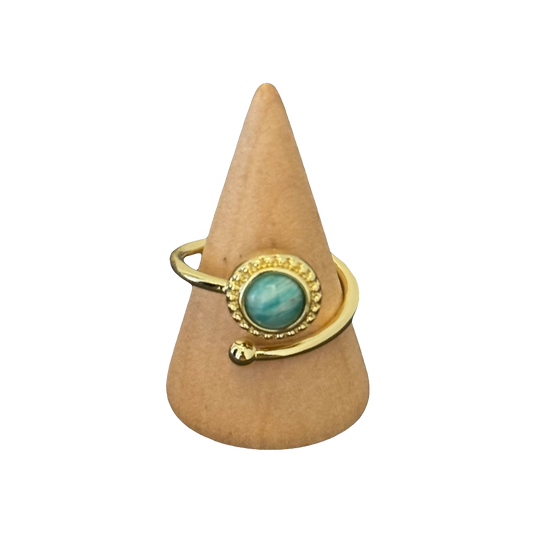 estones esr119 amazonite ring