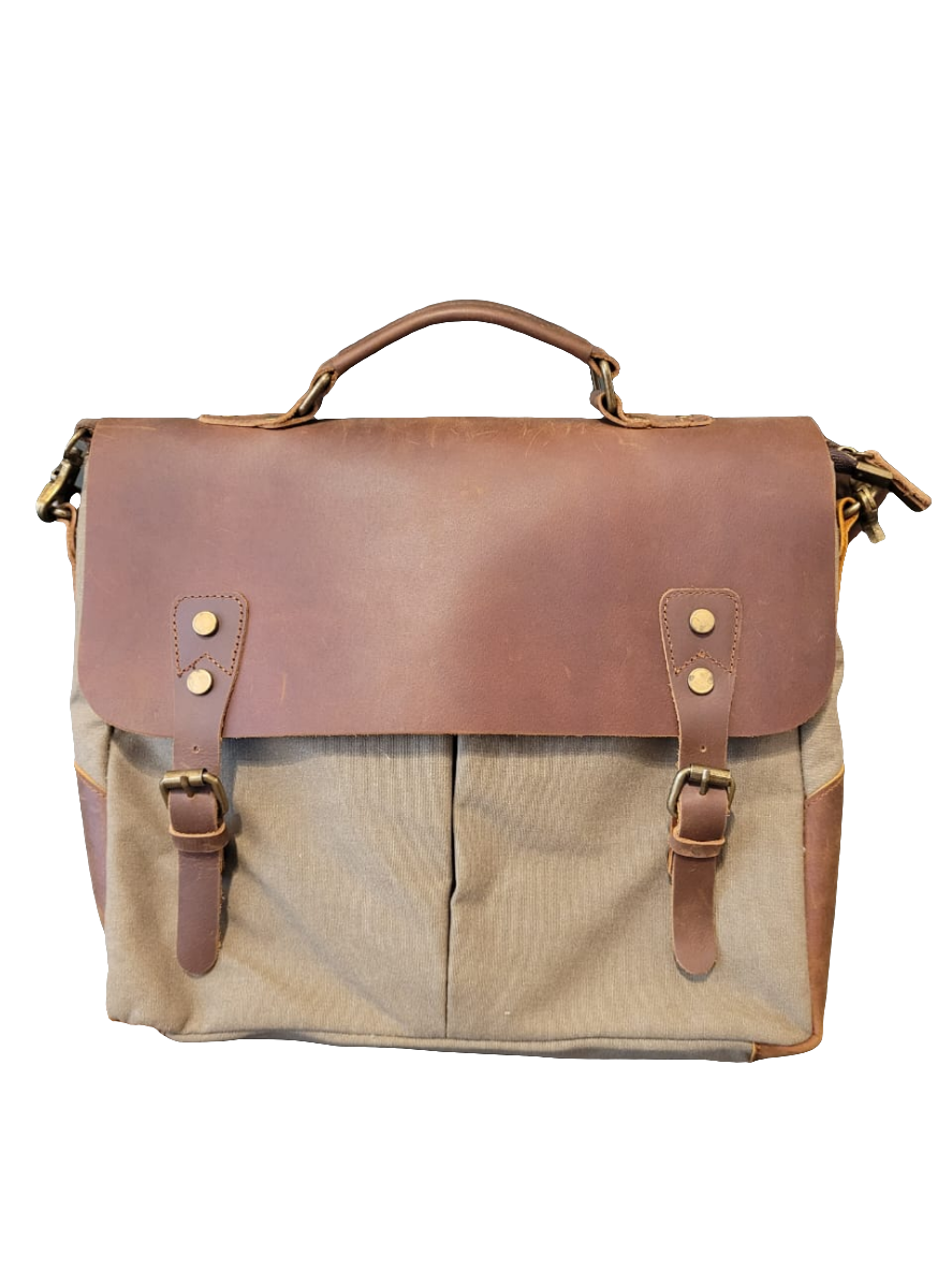 BR LEATHER LAPTOP BAG
