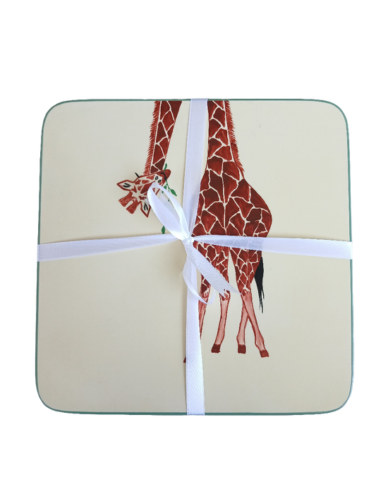 GIRAFFE SQ TABLE MATS SET OF 4