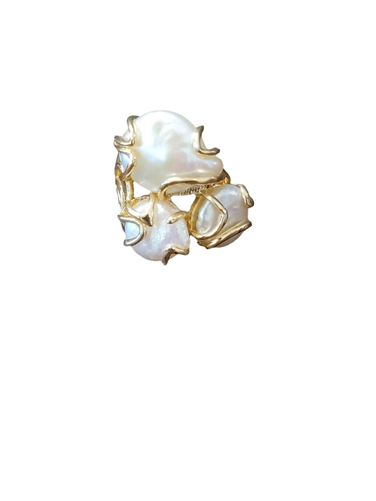 estones esr047 baroque pearl ring