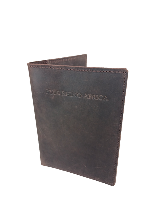 Mocca leather passport holder