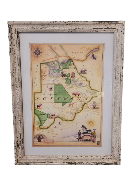 KHEM FRAME BOTSWANA MAP