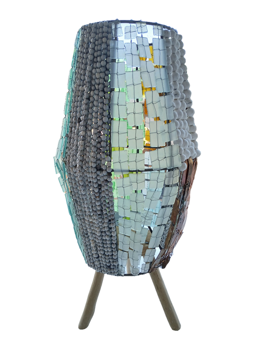 Katundu mixed materials floor lamp