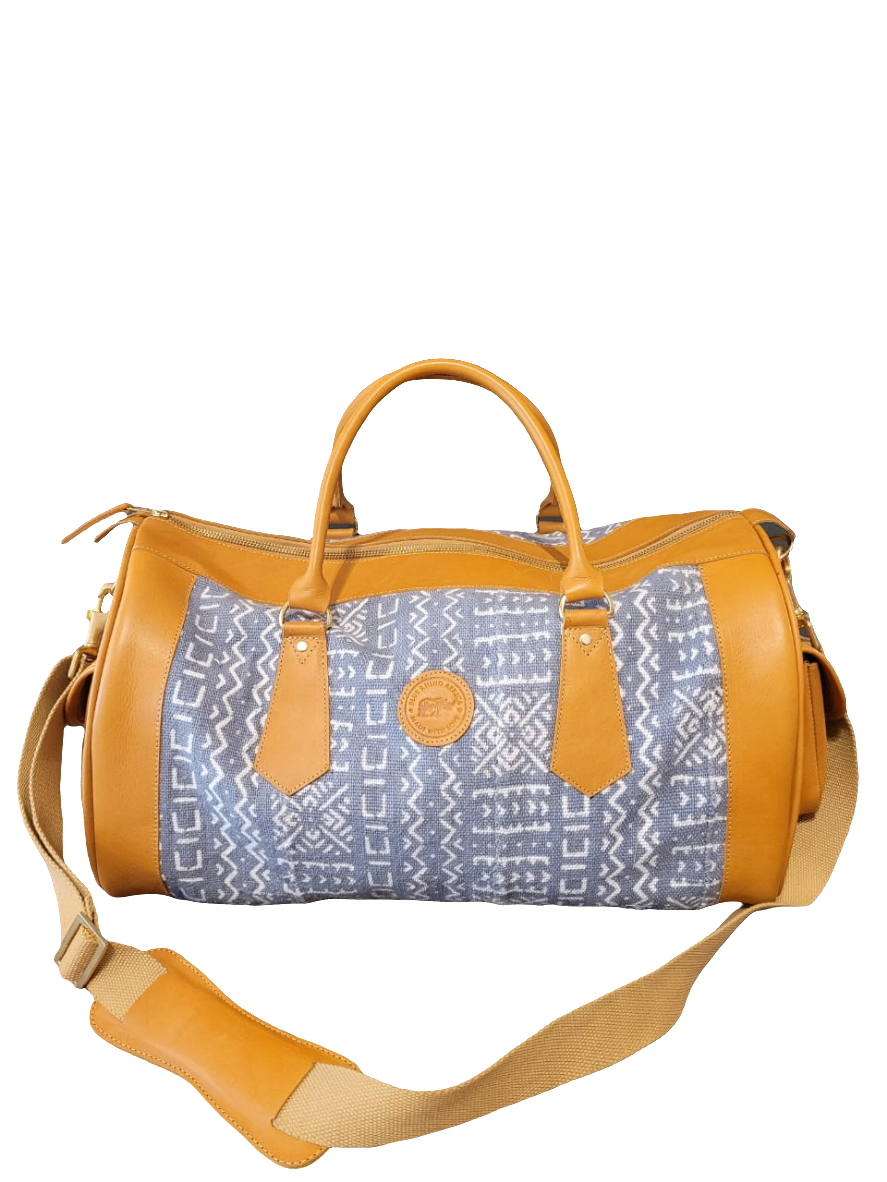 Br Duffel bag (Leather & Mud cloth)