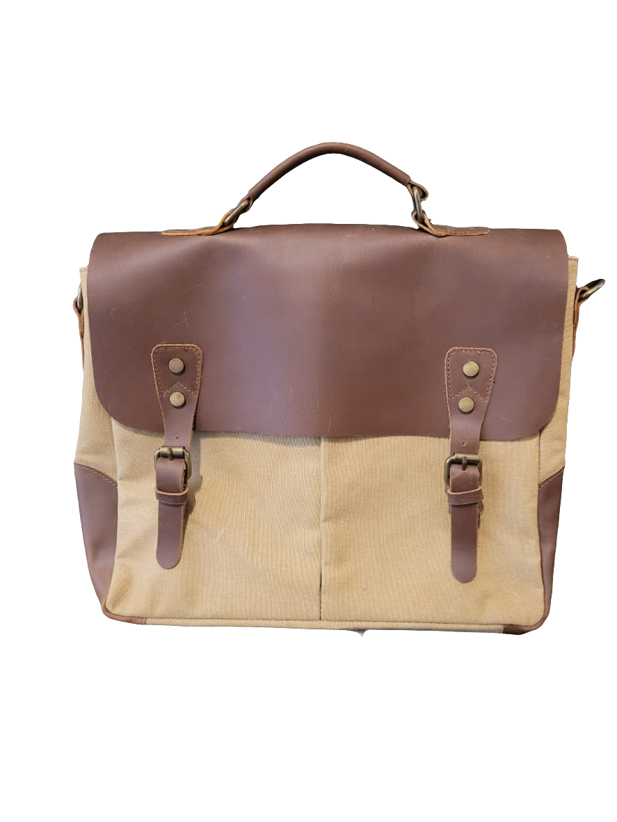 BR LEATHER LAPTOP BAG