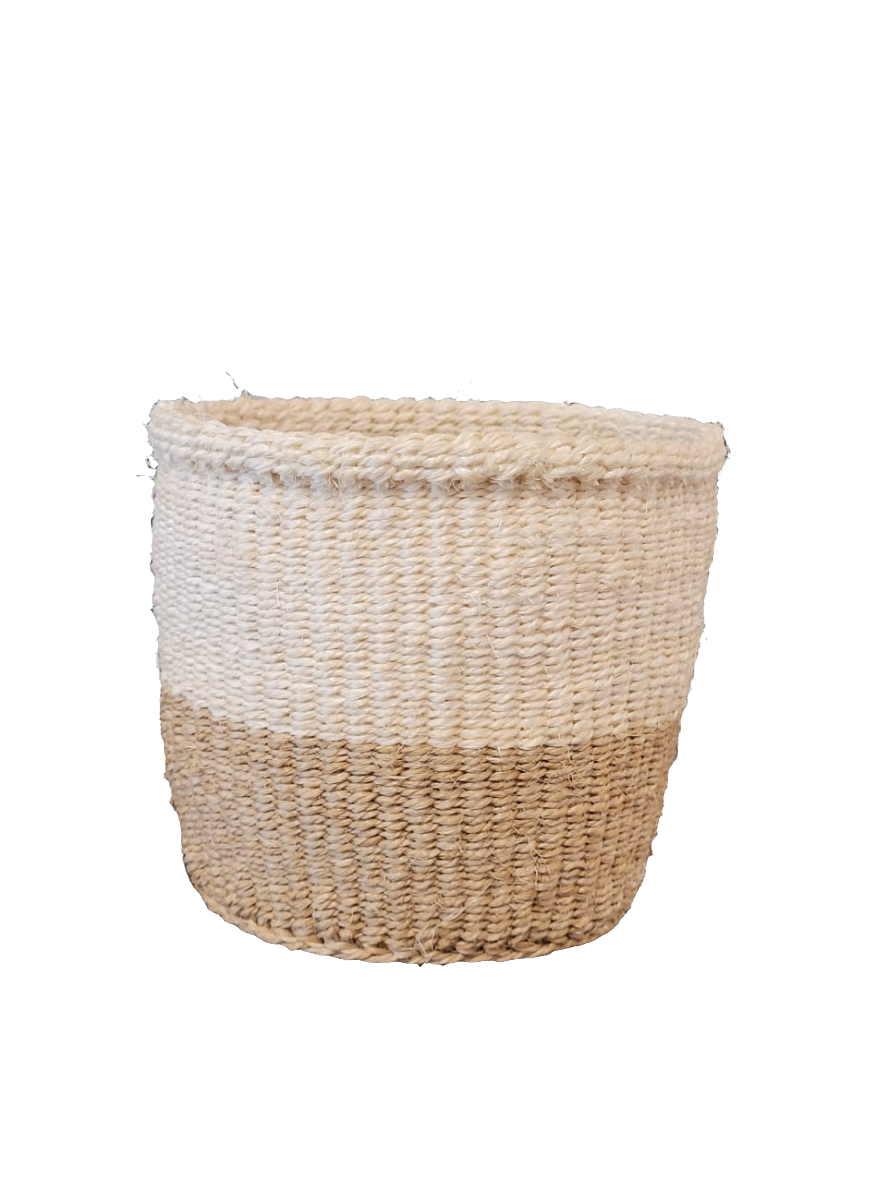 Hand woven sisal planter (small)