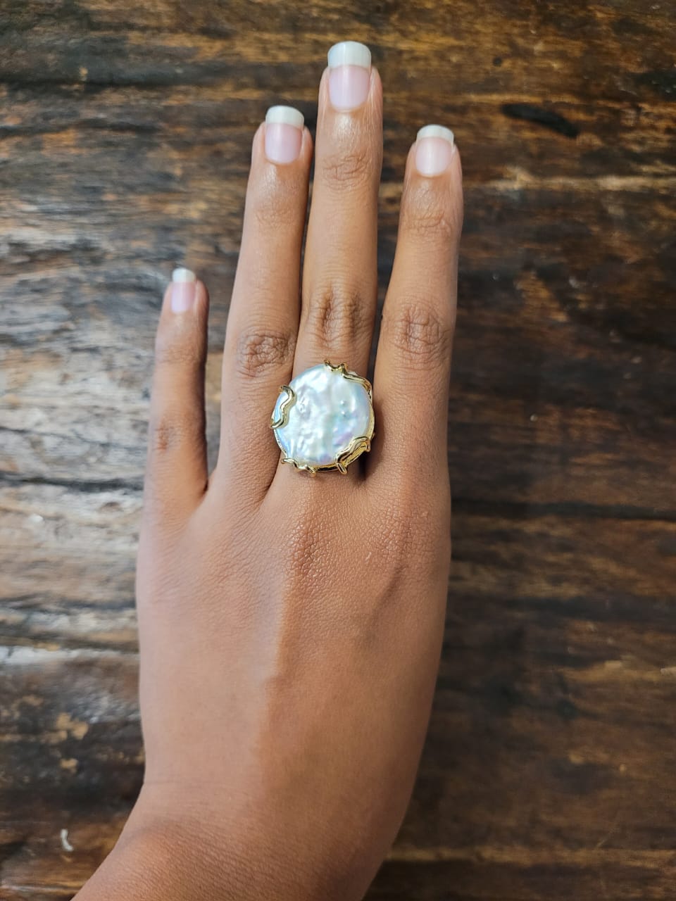 Estones ESR016-Nm Baroque pearl ring