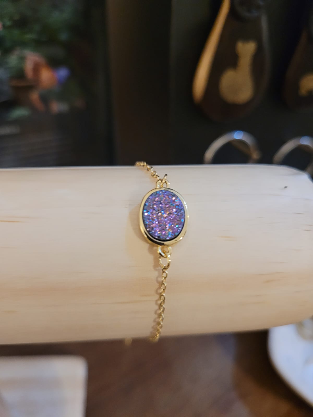 Estones ESB047-NM Round Sugar druzy bracelet