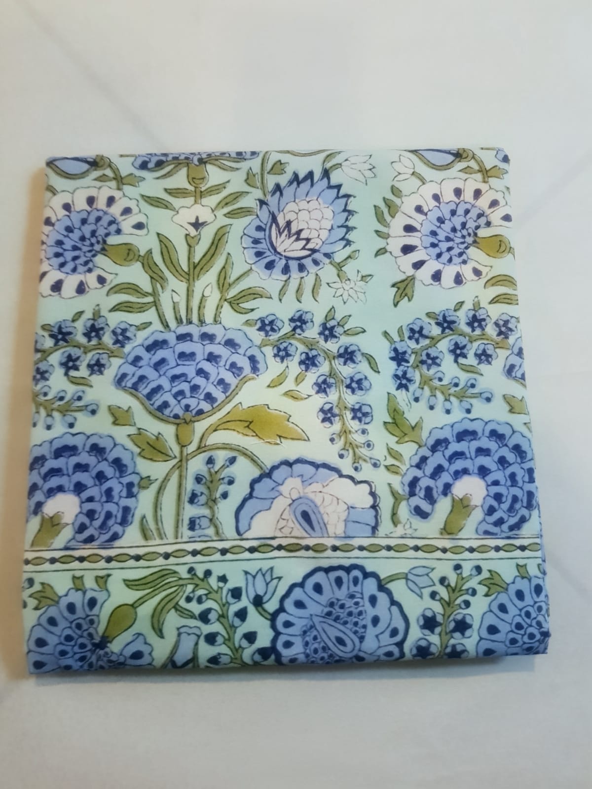 BLUE IRIS FLOWER TABLECLOTH 140CM*140CM