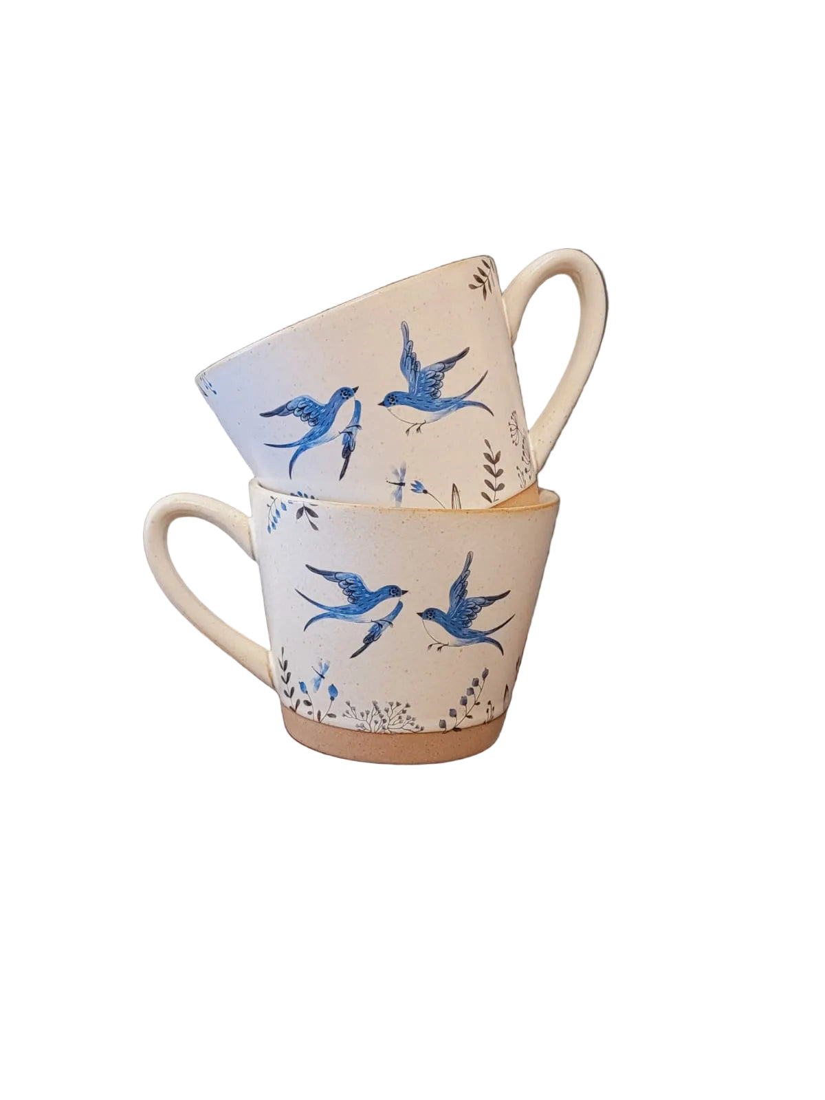 Ceramic bird print mug