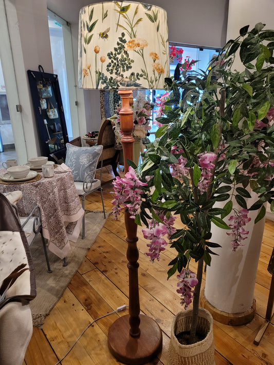 BR WOODEN FLOOR LAMP (WITHOUT SHADE)