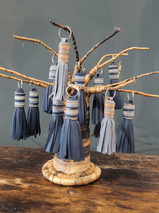 BR BEADED TASSEL KEYRINGS