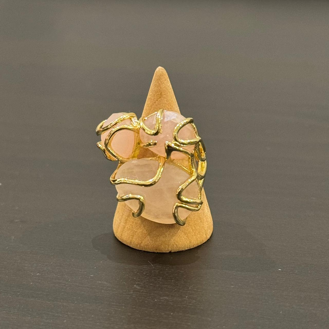 estones esr172 rose quartz ring