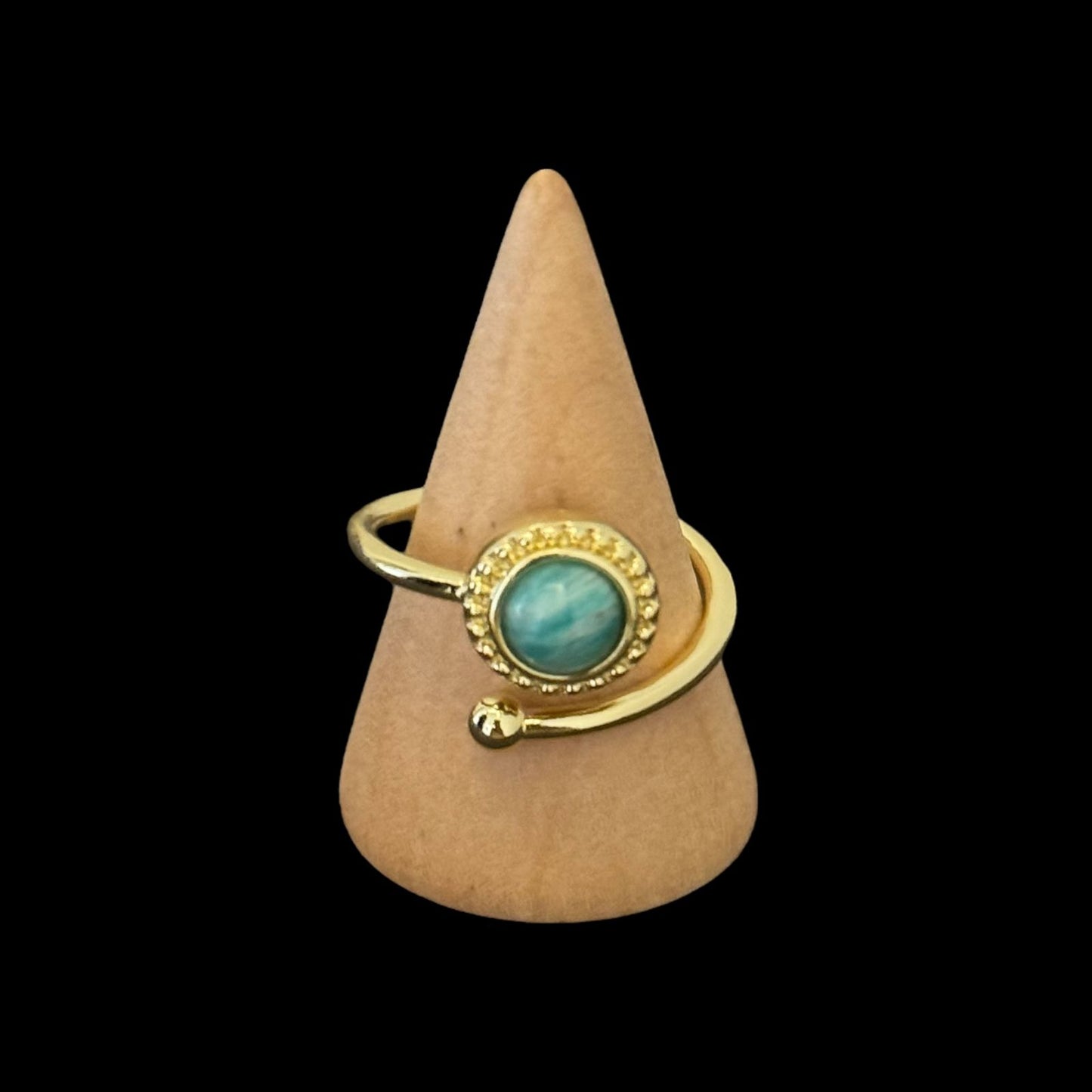 estones esr119 amazonite ring