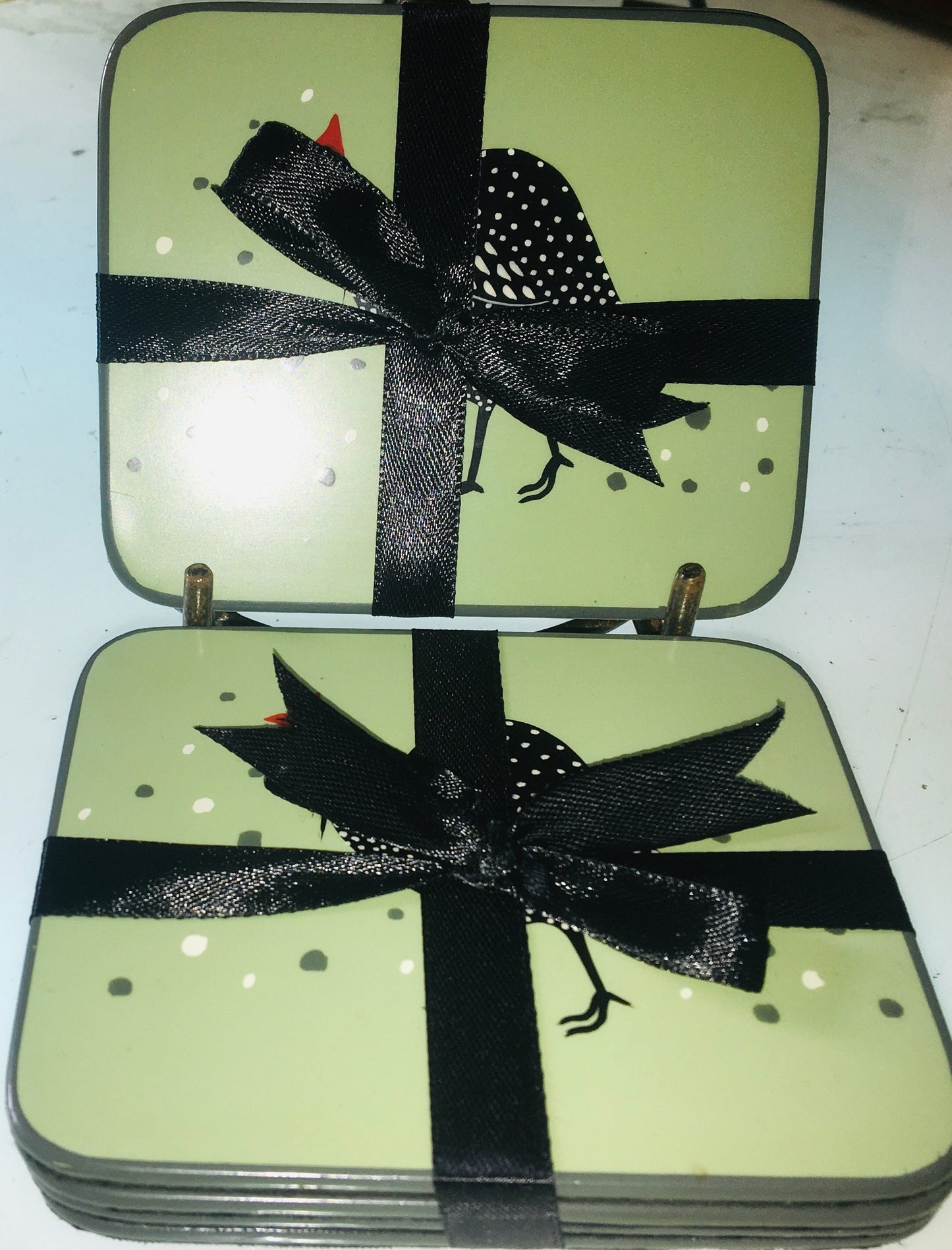 BR GUINEA FOWL COASTER SET