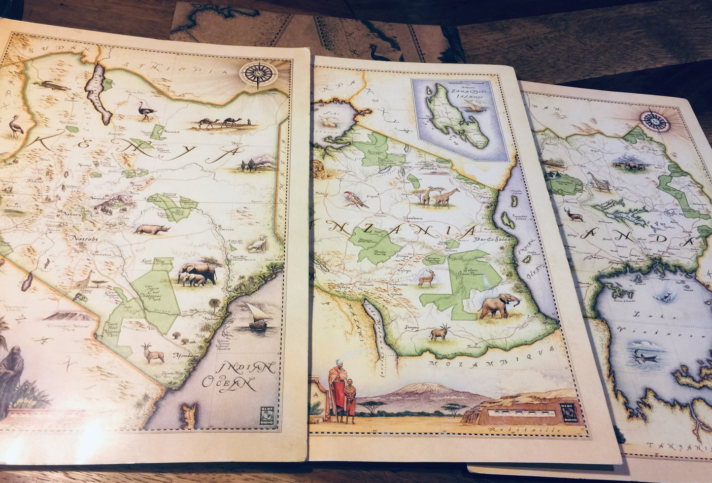 EAST AFRICAN MAP PRINTS DP/3