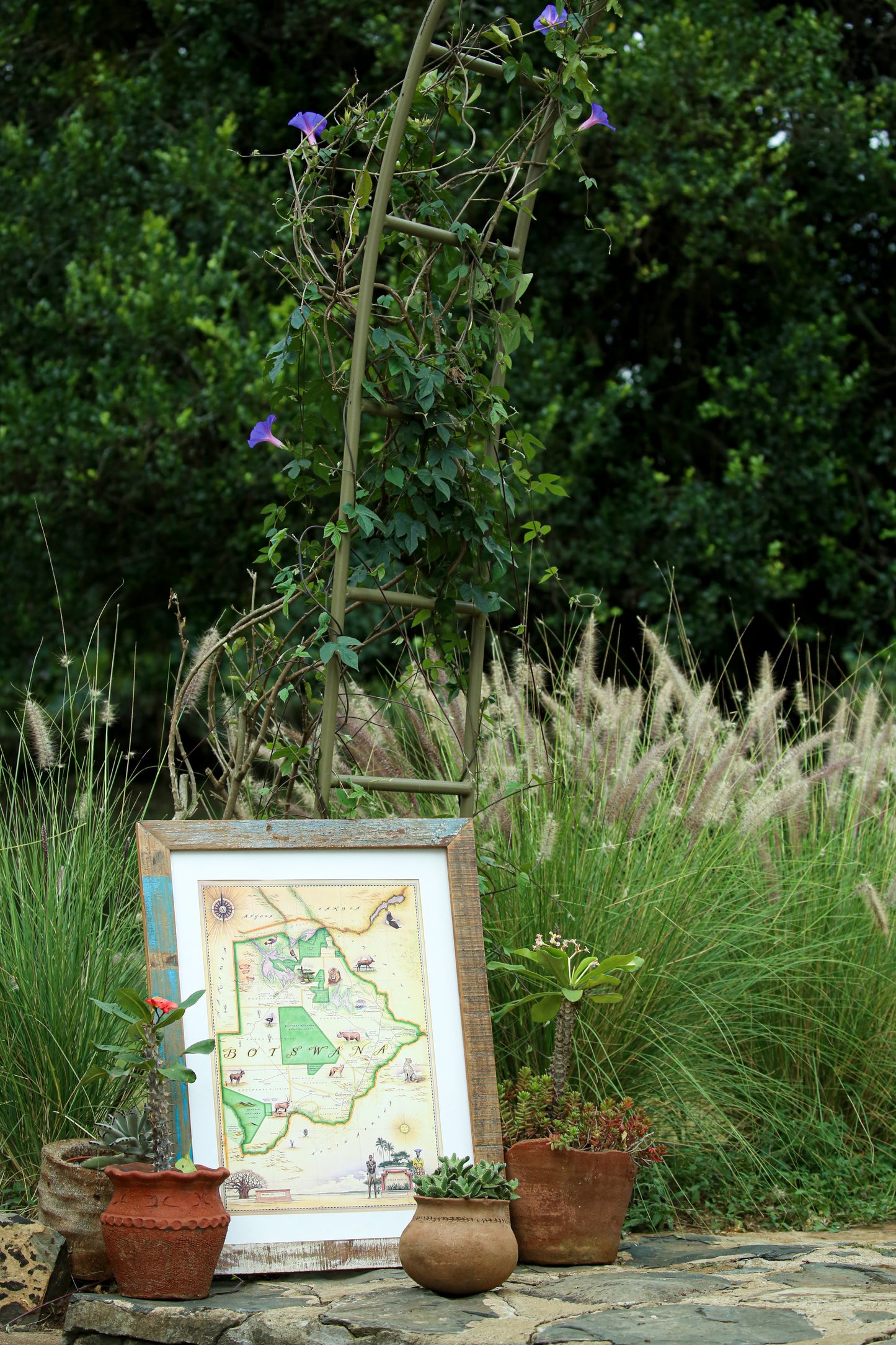 KHEM FRAME BOTSWANA MAP