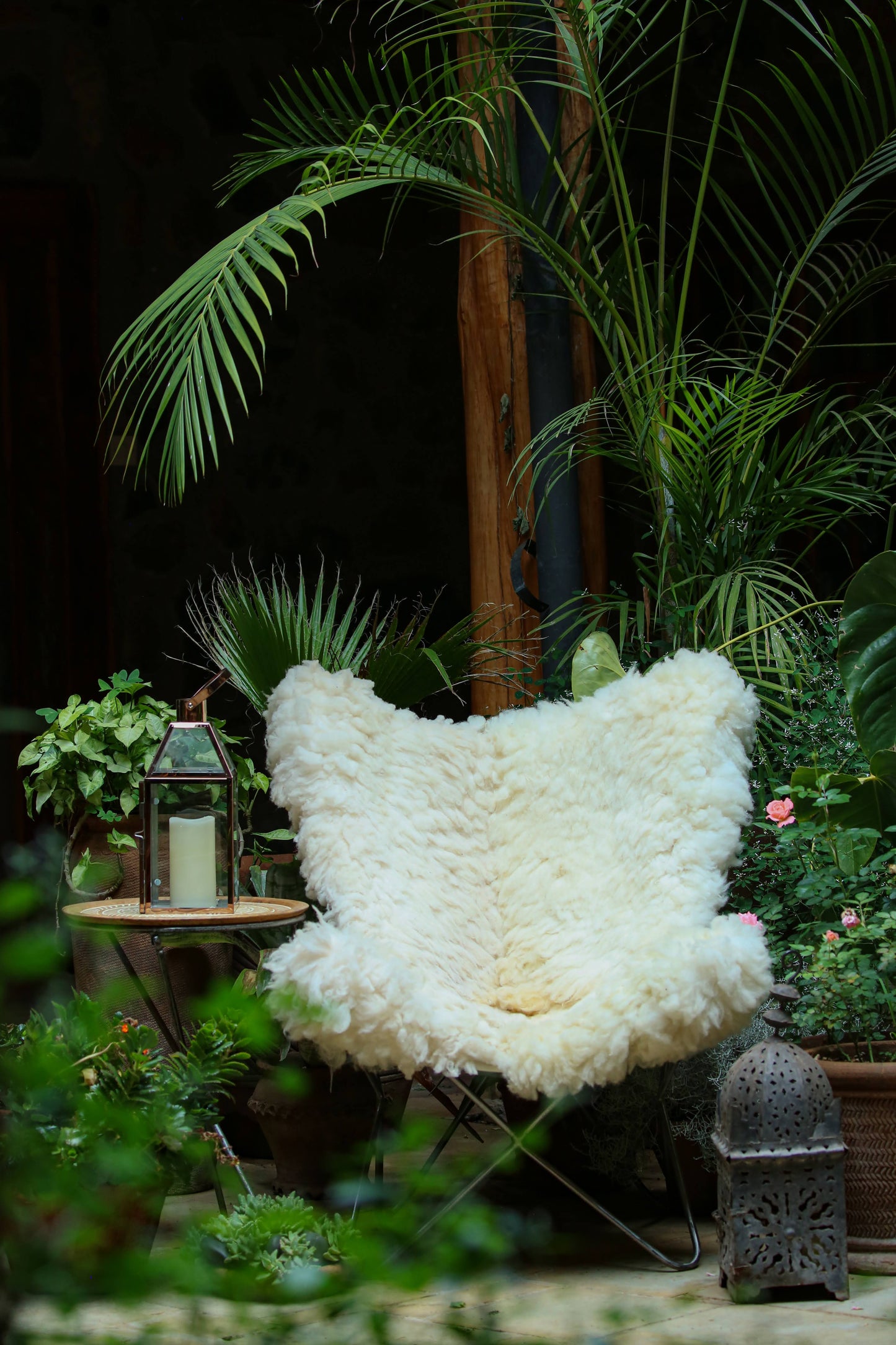 BR Sheepskin Sling Chair