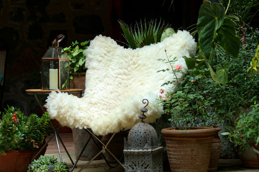 BR Sheepskin Sling Chair