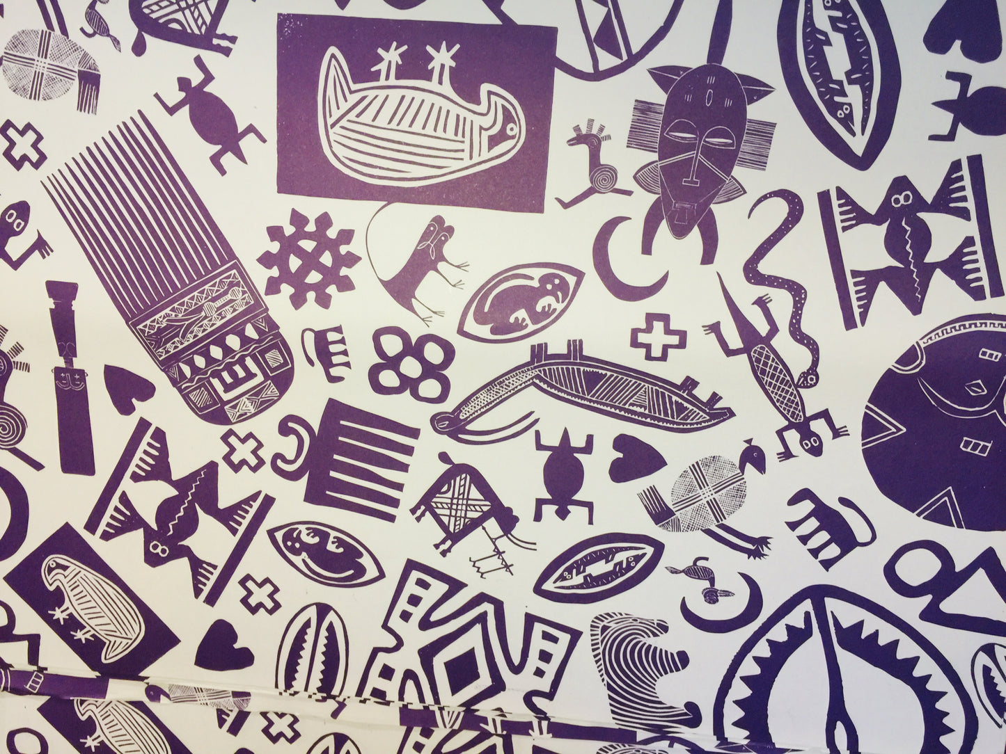 AFRICAN ART A1 PURPLE WPS/1-P